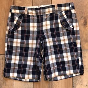 Lk NEW J Crew City Fit plaid shorts size 6